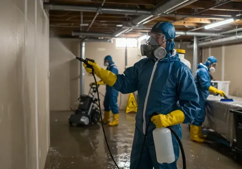 Basement Sanitization and Antimicrobial Treatment process in Lexington, NC